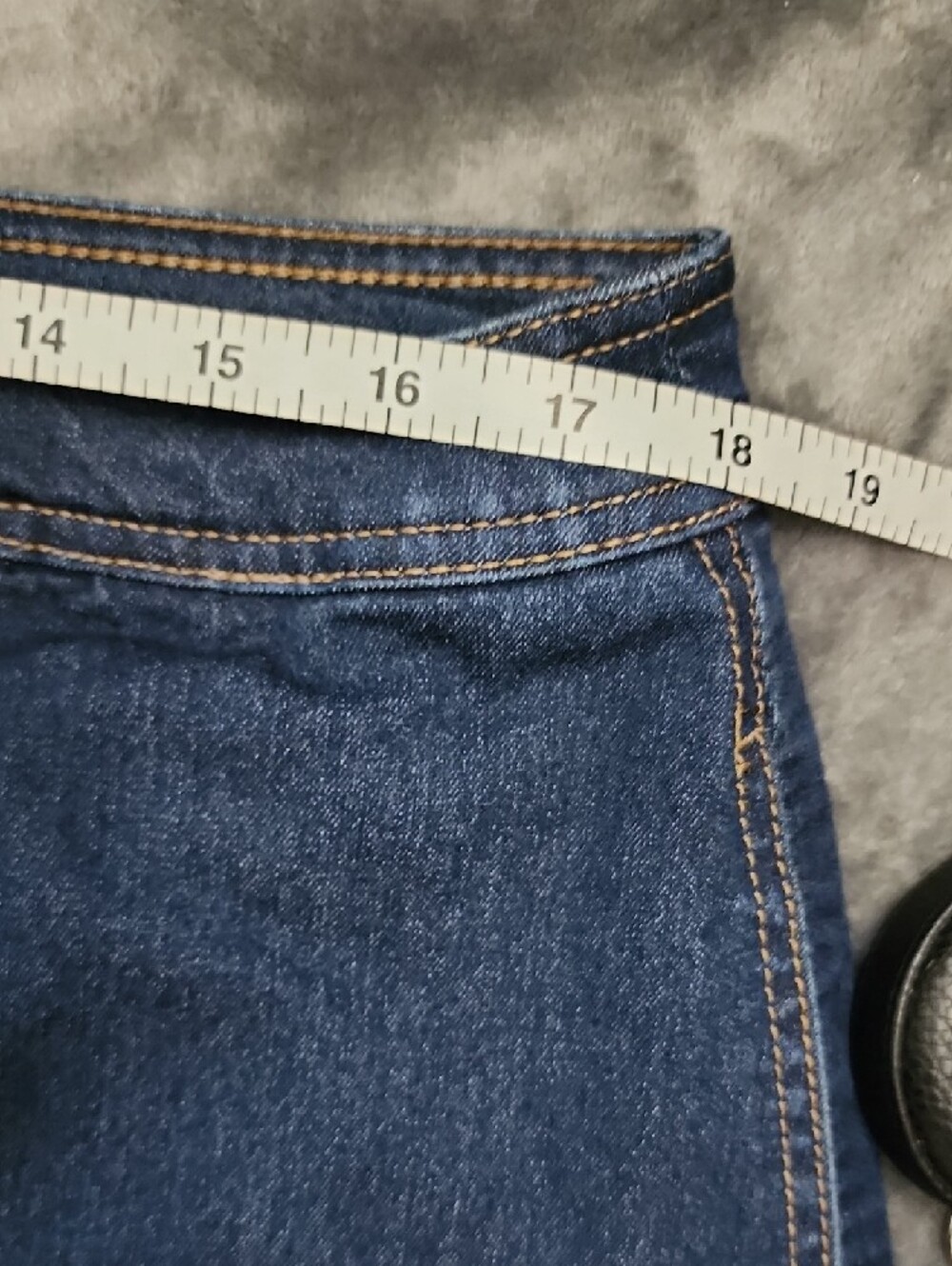Style & Co. Button-Front Denim A-Line Skirt in Blue - Picture 5 of 10